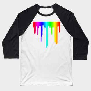 Rainbow Paint Drip Baseball T-Shirt